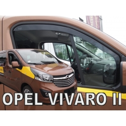 Vėjo deflektoriai OPEL Vivaro II 2014-2019 (Per visą rėmą, Priekinėms durims)