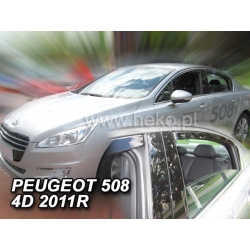 Vėjo deflektoriai PEUGEOT 508 Sedan 2010-2018 (Priekinėms ir galinėms durims)