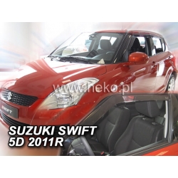 Vėjo deflektoriai SUZUKI SWIFT 5 durų 2010-2017 (Priekinėms durims)