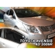 Vėjo deflektoriai TOYOTA AVENSIS 4/5 durų 2009→ (Priekinėms durims)