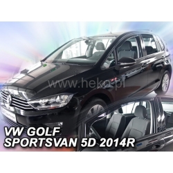 Vėjo deflektoriai VOLKSWAGEN GOLF SPORTSVAN 5 durų 2014→ (Priekinėms durims)