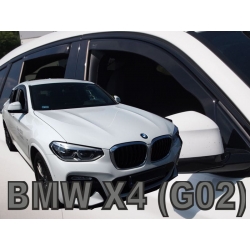 Vėjo deflektoriai BMW X4 (G02) 2018→ (Priekinėms ir galinėms durims)