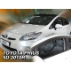 Vėjo deflektoriai TOYOTA PRIUS III 5 durų 2010-2015 (Priekinėms durims)