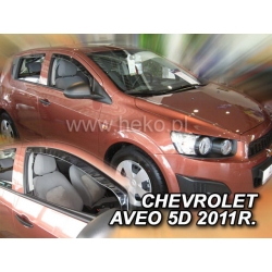 Vėjo deflektoriai CHEVROLET AVEO 5 durų Hatchback 2011→ (Priekinėms durims)