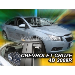 Vėjo deflektoriai CHEVROLET CRUZE 4 durų Sedan 2009→ (Priekinėms ir galinėms durims)