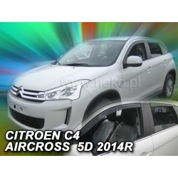 Vėjo deflektoriai CITROEN C4 AIRCROSS 2012→ (Priekinėms ir galinėms durims)