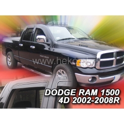 Vėjo deflektoriai DODGE RAM 1500 4 durų 2002-2008 (Priekinėms ir galinėms durims)