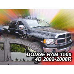 Vėjo deflektoriai DODGE RAM 1500 4 durų 2002-2008 (Priekinėms durims)