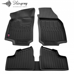 Guminiai 3D kilimėliai OPEL Astra G 1998-2004 (Juodos spalvos)
