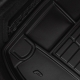 Guminis bagažinės kilimėlis Pro-Line SUZUKI SX4 Hatchback 2006-2014 (Su skyreliais daiktams)