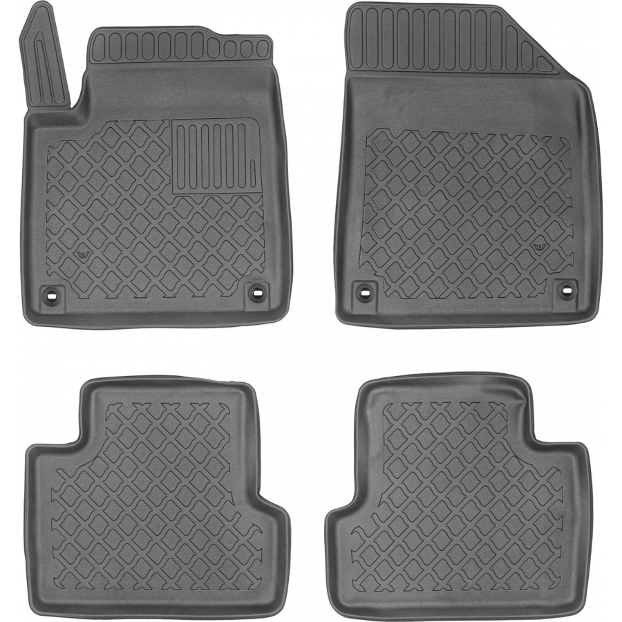 Guminiai (TPE) kilimėliai GuardLiner 3D JEEP Cherokee (KL) 2014-2023 (Paaukštintais kraštais)